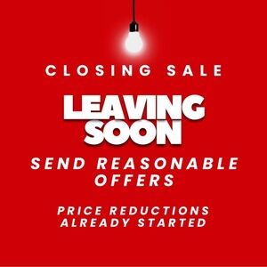 Red Closing Sale Poster